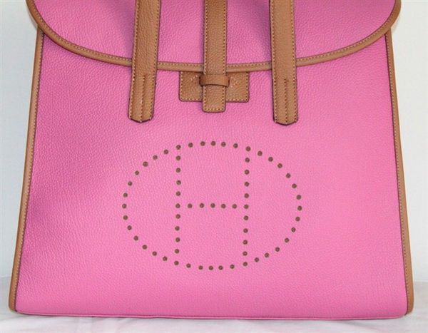 Best Hermes FeuDou Bag Peach 509095 - Click Image to Close